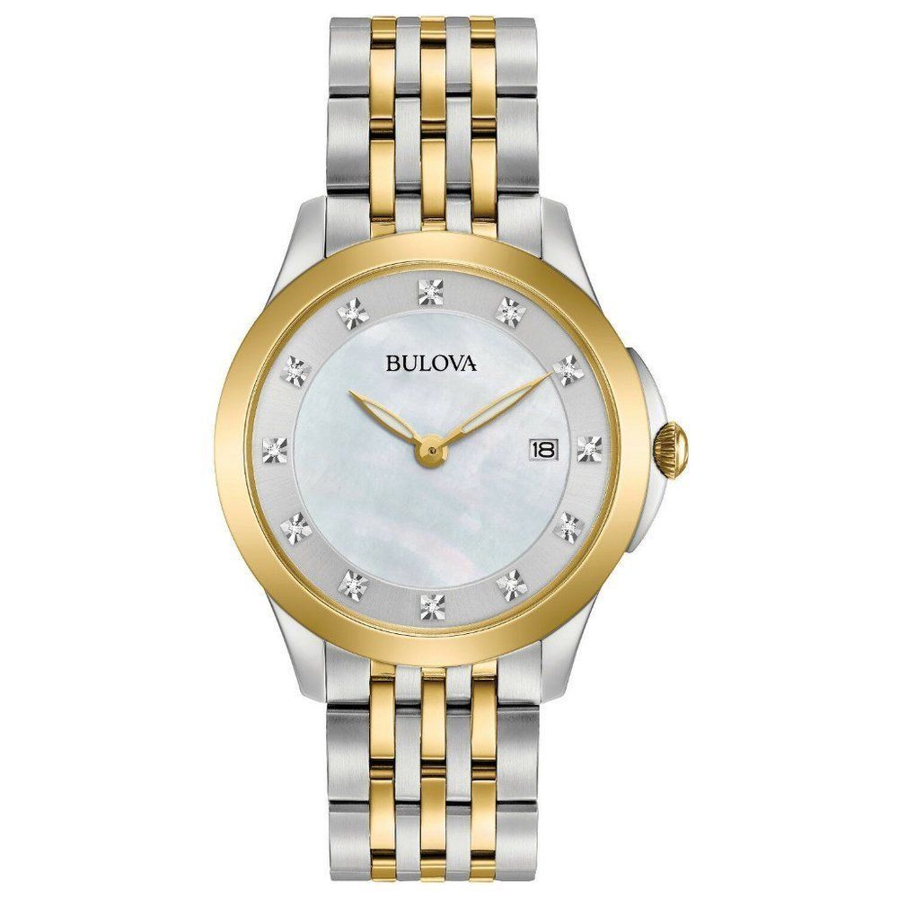 SALE! Bulova Diamond Accent Two Tone Watch